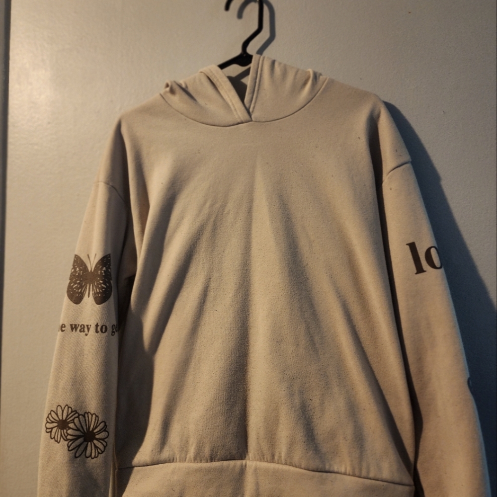 A graphic hoodie